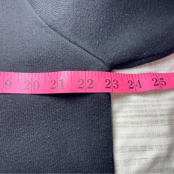 Reiss Women’s Black Chloe Turtleneck Sweater in Size S Contrast Grey Hem & Neck - Picture 10 of 11